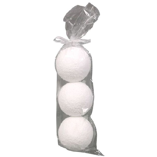 Boule de No&euml;l imitation neige X3