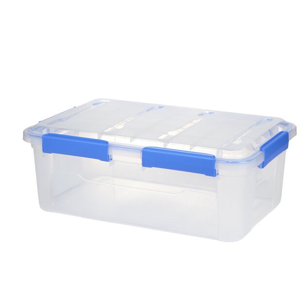 Bo&icirc;te de rangement 32L herm&eacute;tique &eacute;tanche transparente