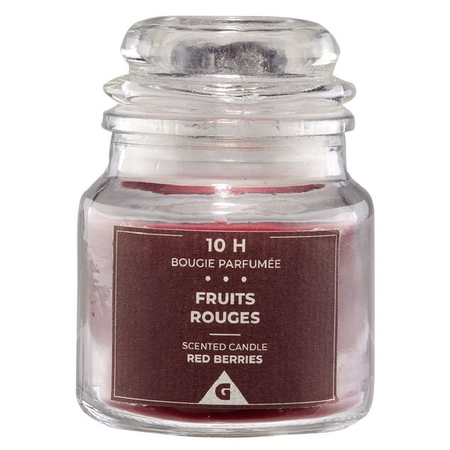 Bougie parfum&eacute;e dans bonbonni&egrave;re (8 mod&egrave;les)