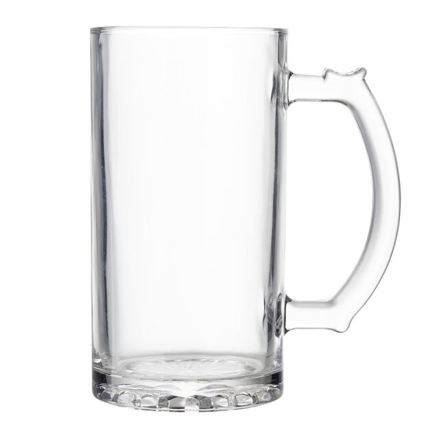 Chope &agrave; bi&egrave;re en verre 480ml H14,8cm