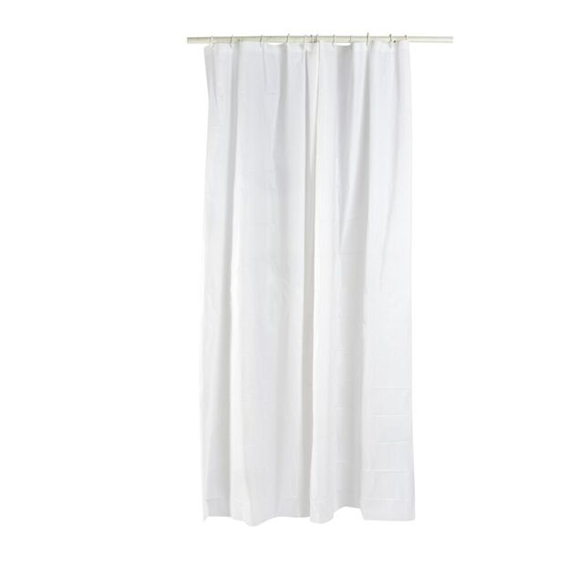 Rideau de douche blanc vinyle 180xH200cm