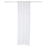 Voilage polyester 140x240cm frange blanc