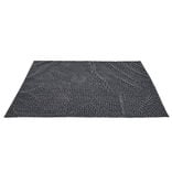 Tapis de salle de bain chenille gris 80x50 cm