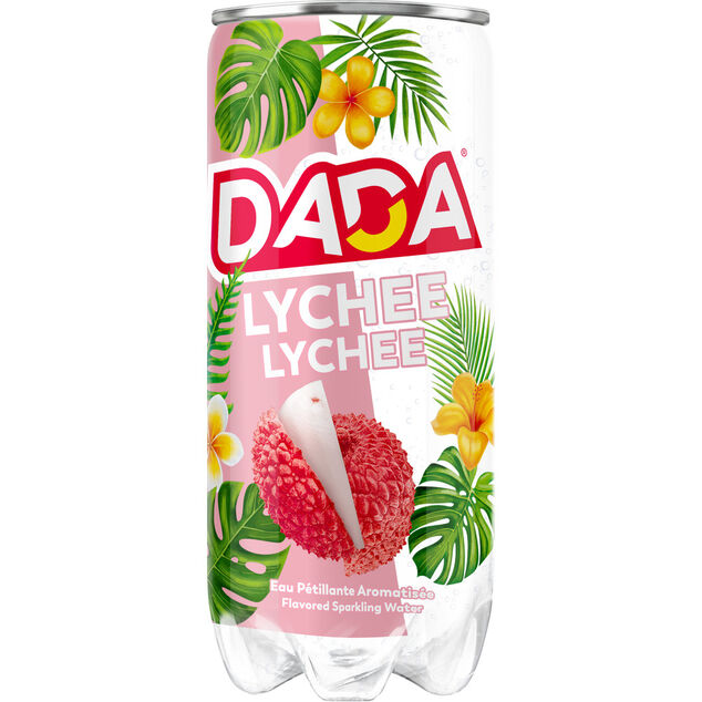 Boisson Dada eau p&eacute;tillante aromatis&eacute;e litchi 33cl