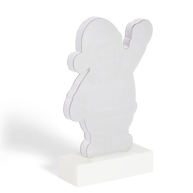 Père noël miroir infini lumineux 117LED H23,5cm