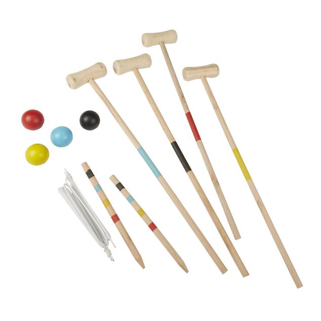 Jeu de croquet en bois