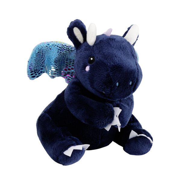 Peluche dragon polyester 19x15cm (3 mod&egrave;les)
