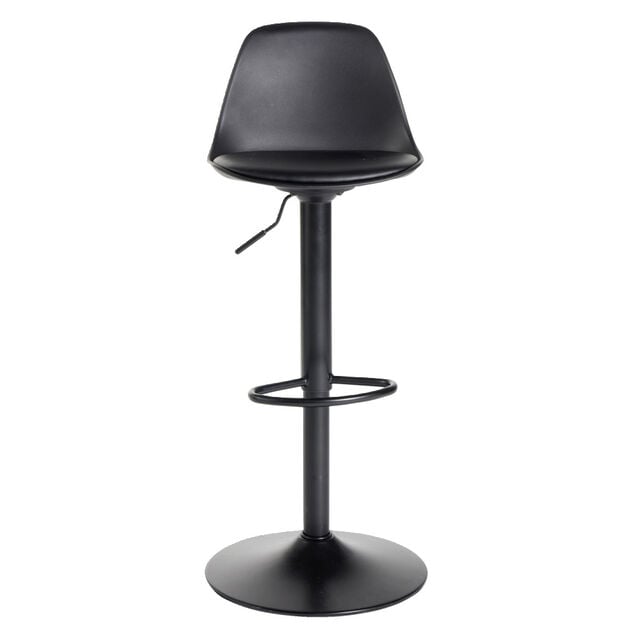 Tabouret bar Gaby m&eacute;tal noir 41x38xH103cm