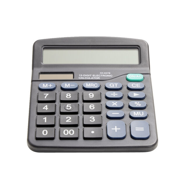 Calculatrice de bureau noir 12x15cm