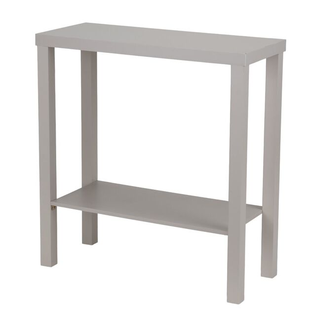 Console en bois Garry 2 niveaux blanche L71xP29,5xH74,6cm