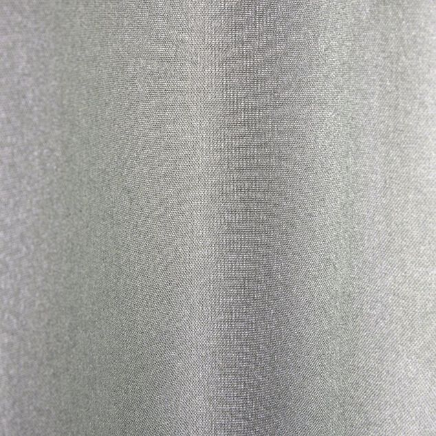 Rideau &agrave; oeillets 140x240cm polyester effet lin vert kaki