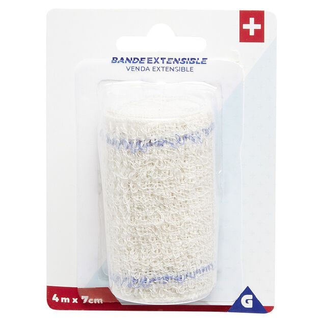 Bande de soutien extensible en coton L400x7cm