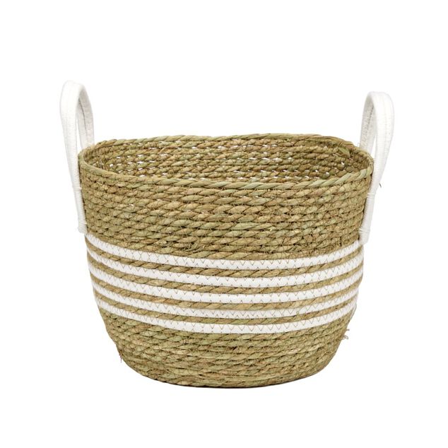 Pani&egrave;re avec grandes anses fibre et coton &Oslash;28xH24cm Taille S