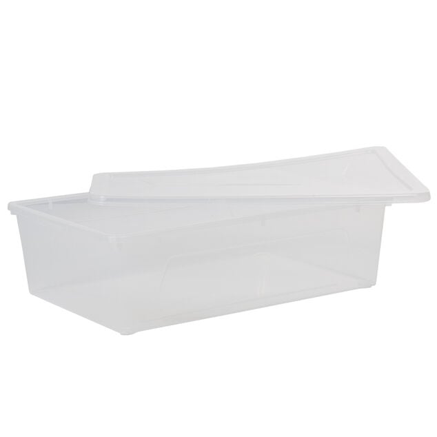 Bo&icirc;te de rangement transparente 22 L