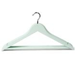 Lot de 5 cintres en bois et métal 44,5x23cm - 4 coloris