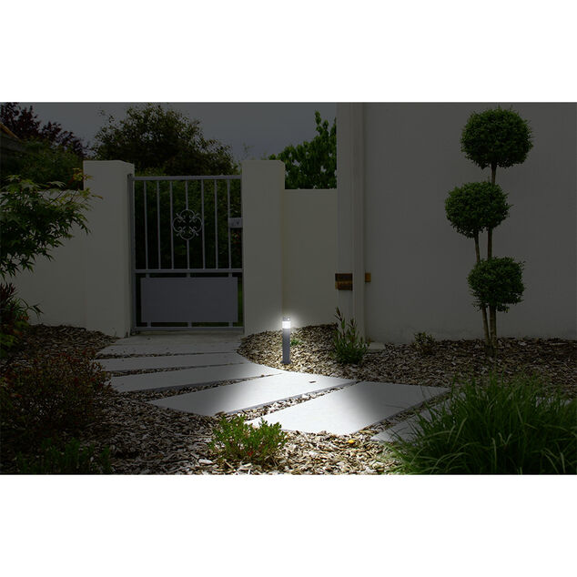 Borne d'éclairage solaire LED potelet Ø13,2xH51,5cm