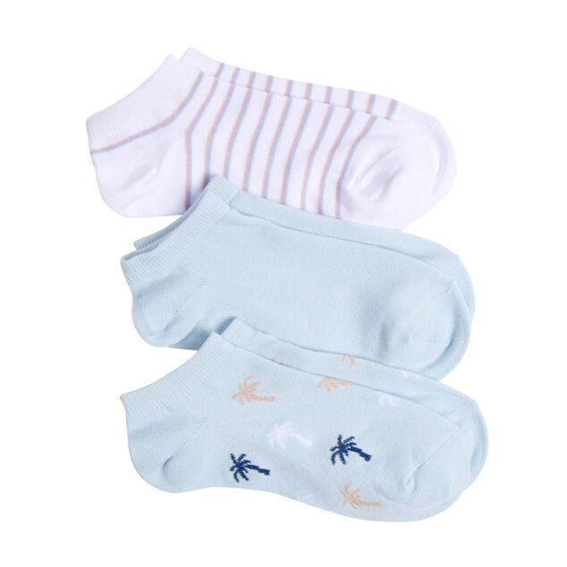 Chaussettes enfant garçon tige courte polycoton 3 paires 31/35