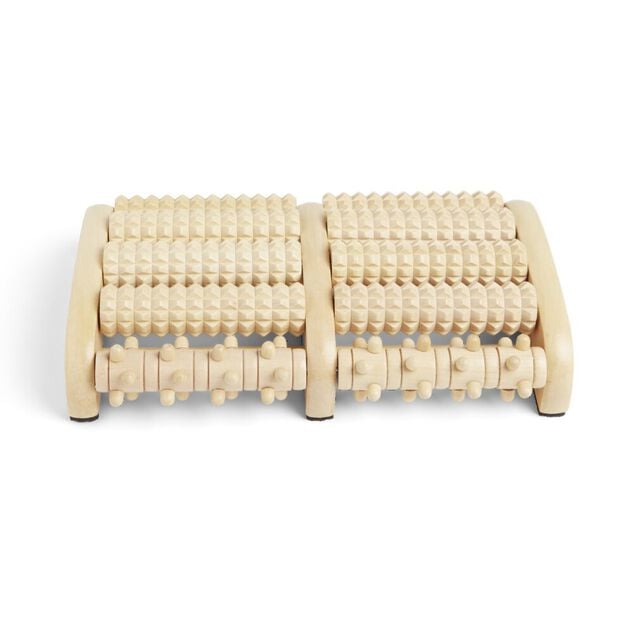 Rouleau de massage pour pieds en bois 28x18xH8cm