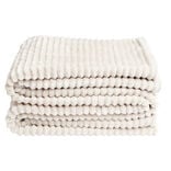 Plaid sherpa flanelle marron 130x160cm