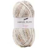 Pelote acrylique laine fil &eacute;pais m&eacute;lange Ta&iuml;ga 402 beige