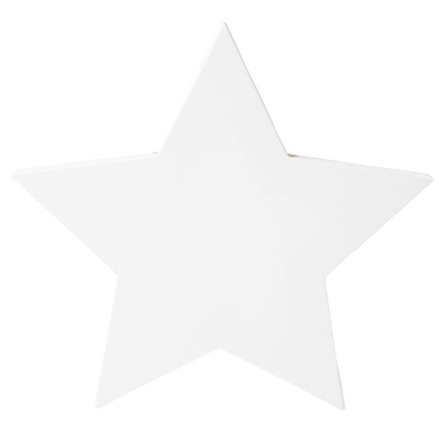 Toile &agrave; peindre blanche sur ch&acirc;ssis bois forme &eacute;toile 26,5x26,5m