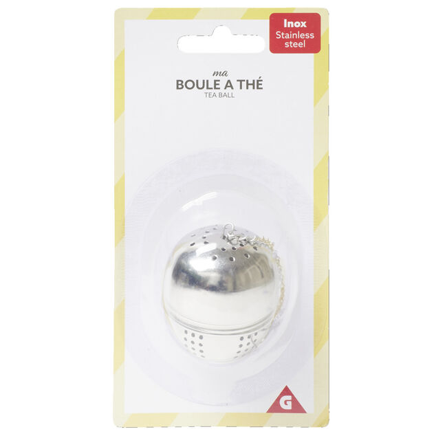 Boule &agrave; th&eacute; pour infuser en acier &Oslash;4xH5cm