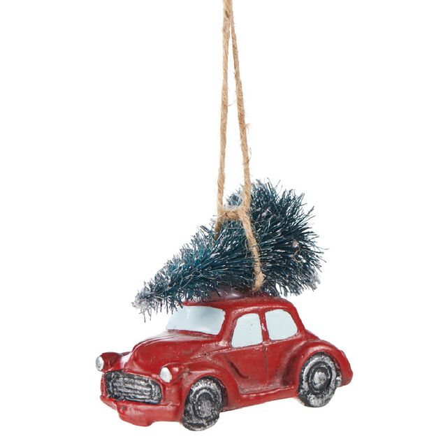 Voiture et son sapin à suspendre