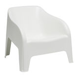 Fauteuil de jardin Gary plastique blanc 80xP77xH70cm