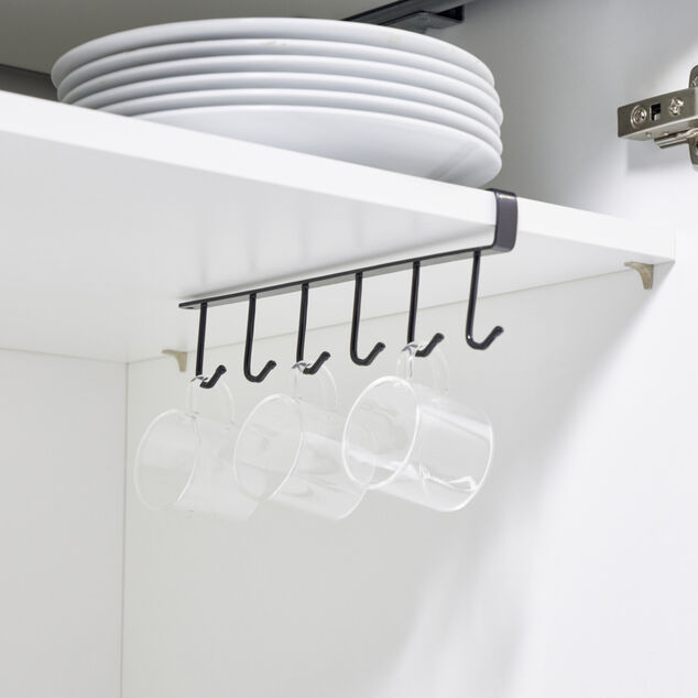 Rangement suspendu 6 crochets