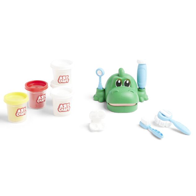 P&acirc;te &agrave; modeler dinosaure dentiste