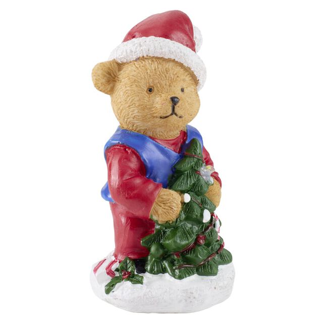 Ours d&eacute;coratif No&euml;l lumineux LED H10cm (2 mod&egrave;les)
