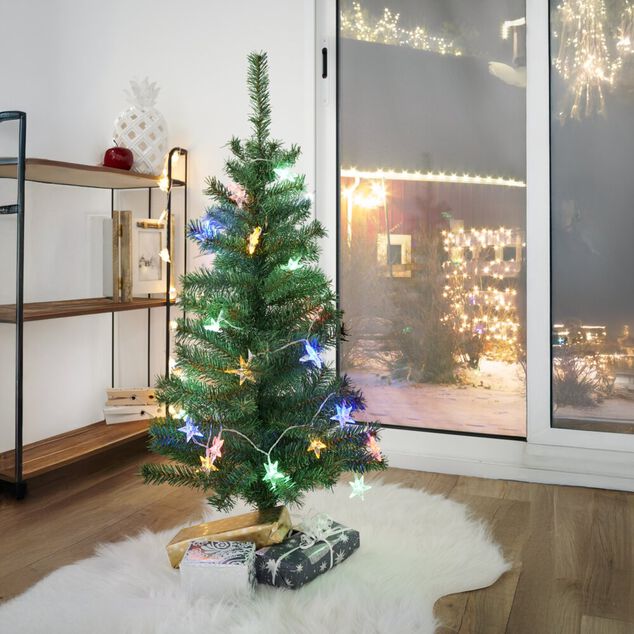Sapin de No&euml;l artificiel H90 cm 8&agrave; branches vert