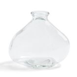 Soliflore dame jeanne verre transparent &Oslash;11xH9,5cm