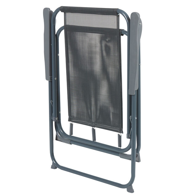 Fauteuil de camping pliant gris