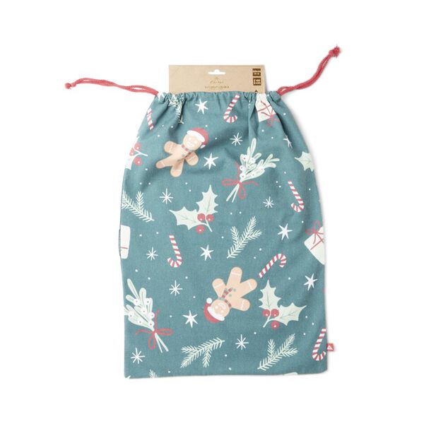 Sac cadeau tissu réutilisable 40x60cm (3 modèles)