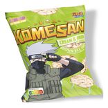 Chips de riz brun Komesan goût crème et oignon Kakashi Naruto 60gr