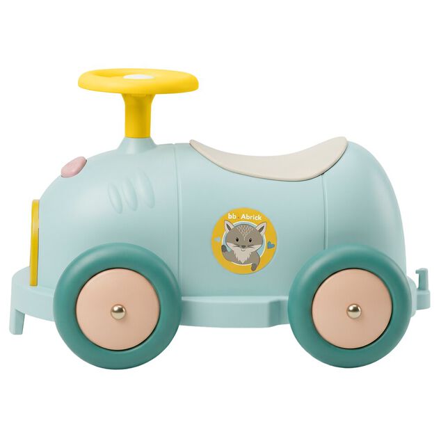 Porteur b&eacute;b&eacute; bolide Abrick plastique bleu L52,5cm