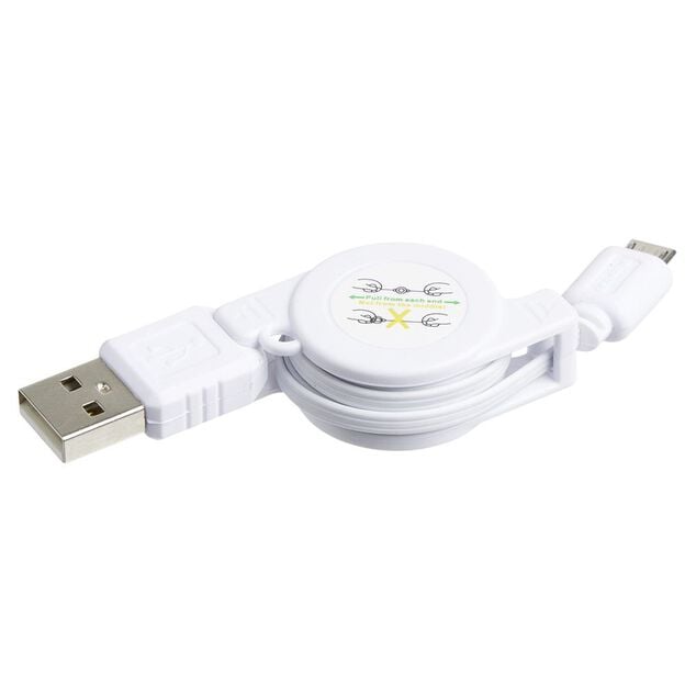C&acirc;ble USB r&eacute;tractable embout micro-usb