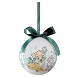 Boule de Noël Disney Bambi blanche et verte