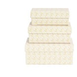 Lot de 3 bo&icirc;tes de rangement - 3 mod&egrave;les