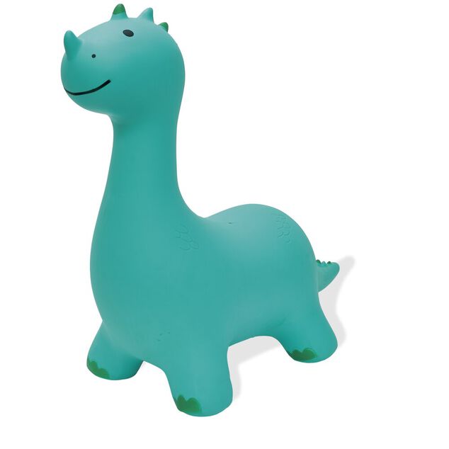 Animal sauteur gonflable dinosaure vert 63x26xH59cm