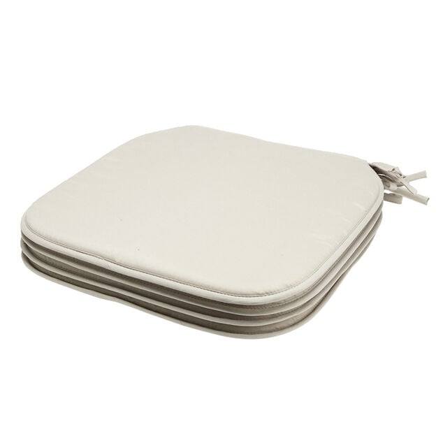 Galette de chaise carr&eacute;e 38x38cm 4 pi&egrave;ces (4 mod&egrave;les)