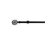 Kit Tringle Extensible 167-305 cm embouts spirale noir