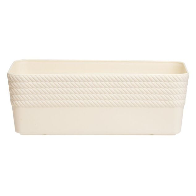 Bo&icirc;te plastique beige 20x11xH7cm