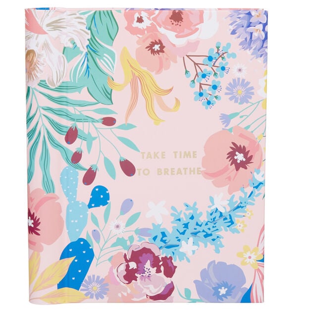 Album photo motif floral Take time to breathe23x22cm