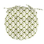 Galette de chaise ronde polycoton avec motif &Oslash;40cm (2 mod&egrave;les)