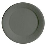 Lot de 10 assiettes en carton gris Ø23 cm