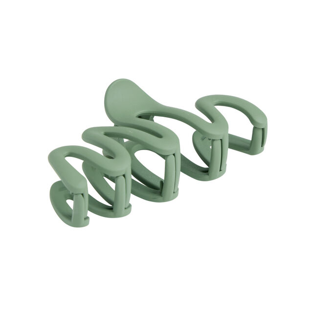 Pince à cheveux forme zig zag unie mate L8cm (3 modèles)