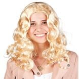 Perruque femme blonde mi-long ondul&eacute;