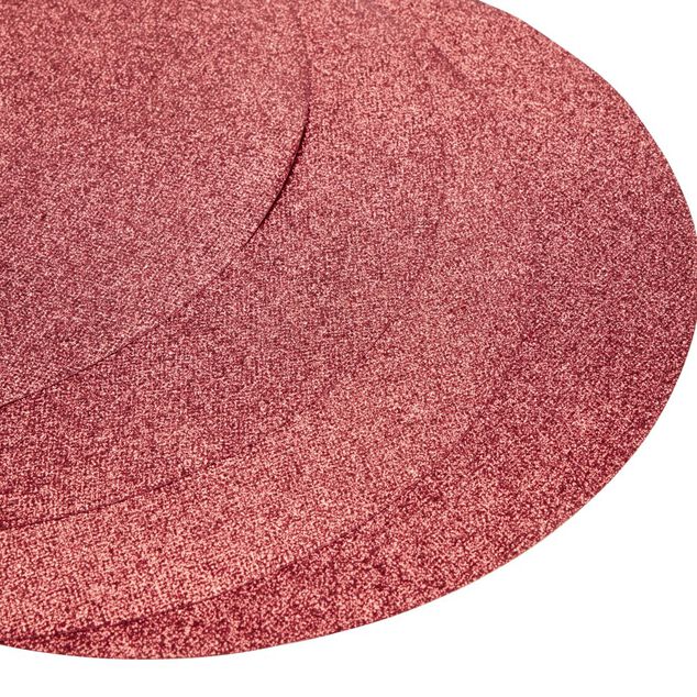 Sous-assiette plastique r&eacute;utilisable x4 rouge m&eacute;tallis&eacute; &Oslash;34cm